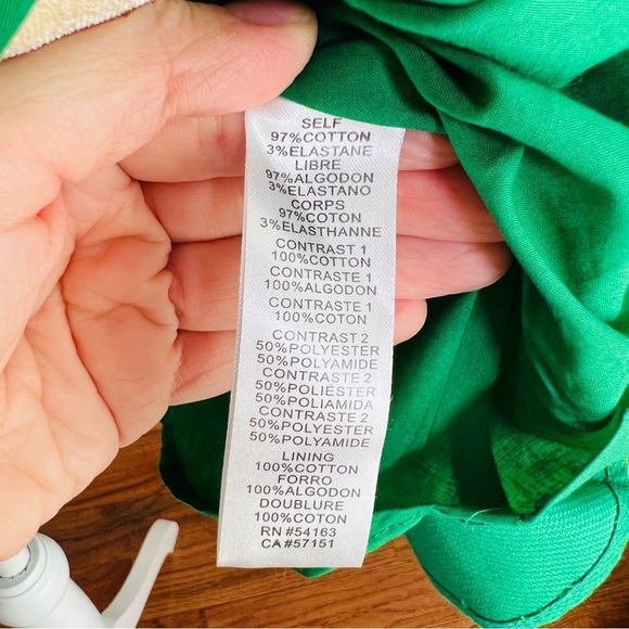 Jessica Simpson fit and flare Kelly green lace back dress - Picture 9 of 10